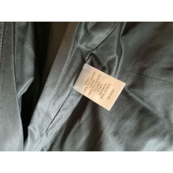 J. Jill Down Filled Puffer Vest Sz L Snap Closure Gingham Plaid - Picture 7 of 8